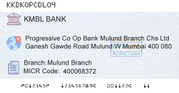 Kotak Mahindra Bank Limited Mulund BranchBranch 