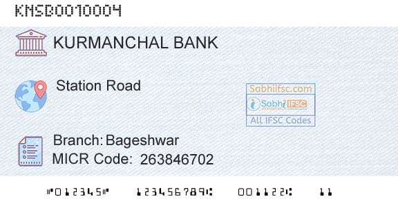 The Kurmanchal Nagar Sahakari Bank Limited BageshwarBranch 