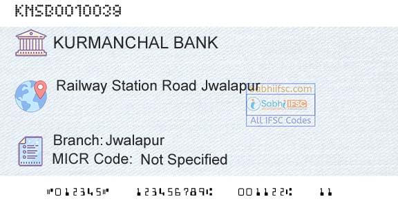 The Kurmanchal Nagar Sahakari Bank Limited JwalapurBranch 