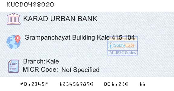 The Karad Urban Cooperative Bank Limited KaleBranch 