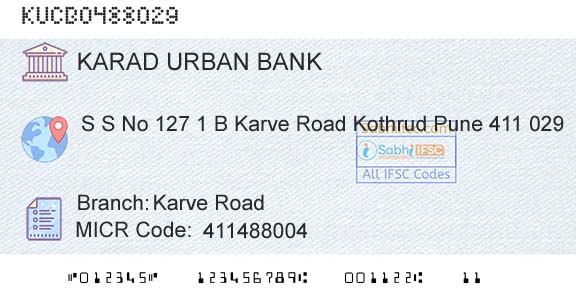 The Karad Urban Cooperative Bank Limited Karve RoadBranch 