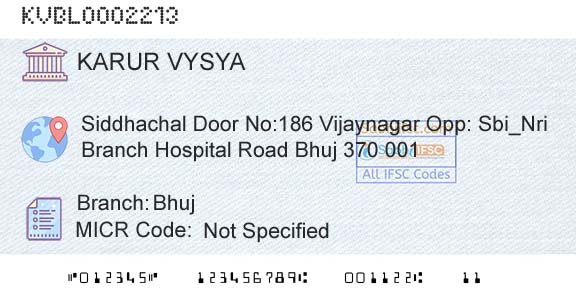 Karur Vysya Bank BhujBranch 