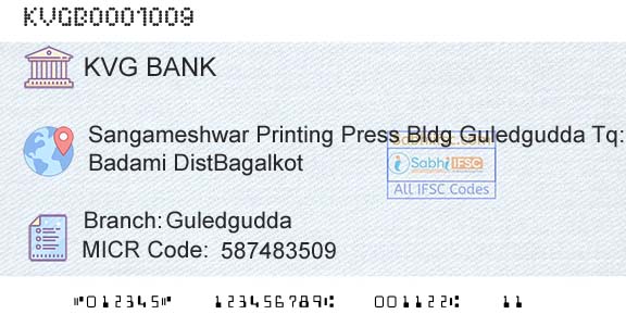 Karnataka Vikas Grameena Bank GuledguddaBranch 