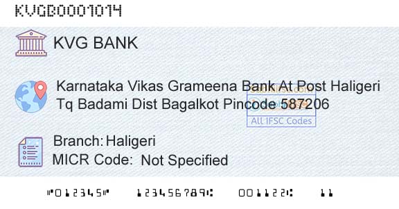 Karnataka Vikas Grameena Bank HaligeriBranch 