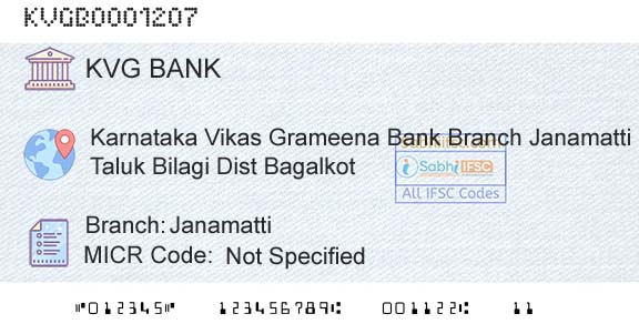 Karnataka Vikas Grameena Bank JanamattiBranch 