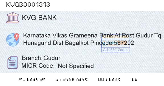 Karnataka Vikas Grameena Bank GudurBranch 