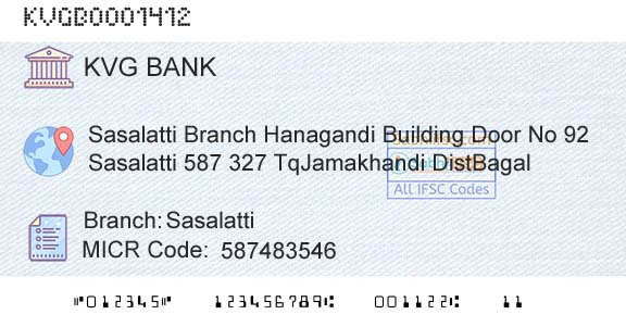 Karnataka Vikas Grameena Bank SasalattiBranch 