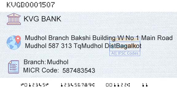 Karnataka Vikas Grameena Bank MudholBranch 