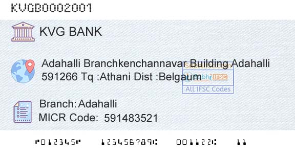 Karnataka Vikas Grameena Bank AdahalliBranch 