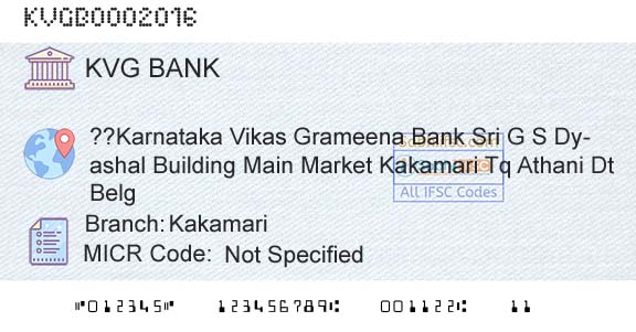 Karnataka Vikas Grameena Bank KakamariBranch 