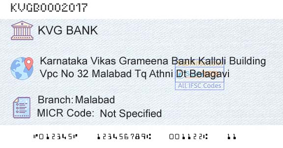 Karnataka Vikas Grameena Bank MalabadBranch 
