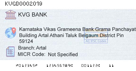 Karnataka Vikas Grameena Bank ArtalBranch 