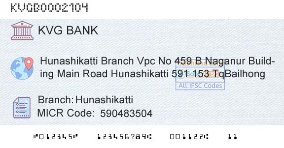 Karnataka Vikas Grameena Bank HunashikattiBranch 