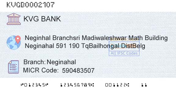 Karnataka Vikas Grameena Bank NeginahalBranch 