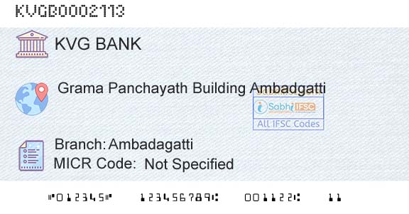 Karnataka Vikas Grameena Bank AmbadagattiBranch 