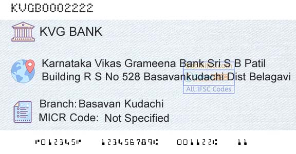 Karnataka Vikas Grameena Bank Basavan KudachiBranch 