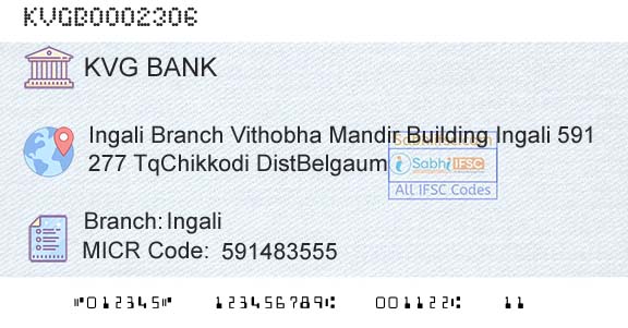 Karnataka Vikas Grameena Bank IngaliBranch 