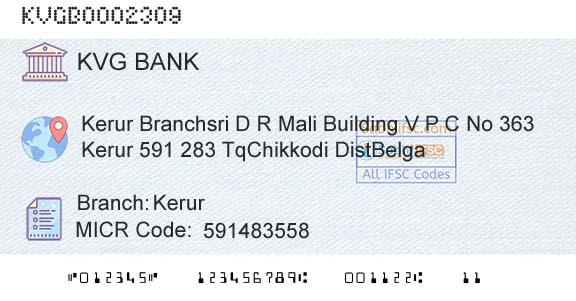 Karnataka Vikas Grameena Bank KerurBranch 