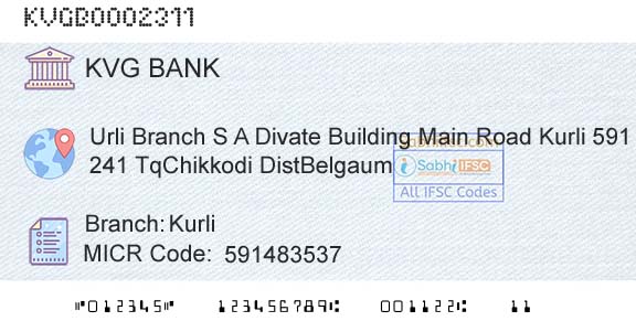 Karnataka Vikas Grameena Bank KurliBranch 
