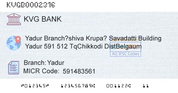 Karnataka Vikas Grameena Bank YadurBranch 