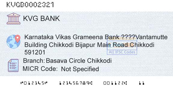 Karnataka Vikas Grameena Bank Basava Circle ChikkodiBranch 
