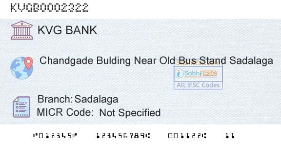 Karnataka Vikas Grameena Bank SadalagaBranch 