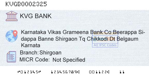 Karnataka Vikas Grameena Bank ShirgoanBranch 