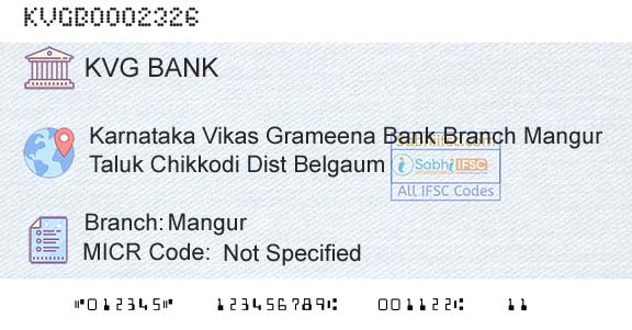 Karnataka Vikas Grameena Bank MangurBranch 