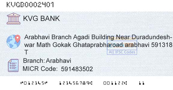 Karnataka Vikas Grameena Bank ArabhaviBranch 