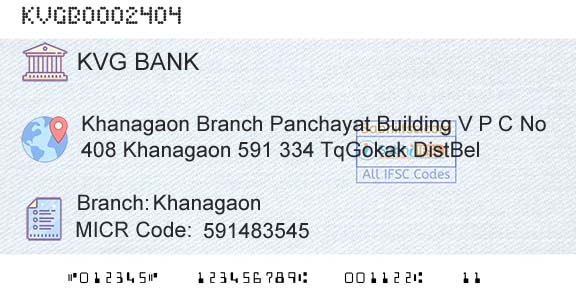 Karnataka Vikas Grameena Bank KhanagaonBranch 