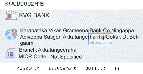 Karnataka Vikas Grameena Bank AkkatangeerahalBranch 