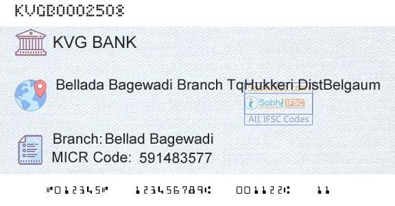 Karnataka Vikas Grameena Bank Bellad BagewadiBranch 