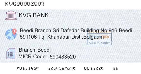 Karnataka Vikas Grameena Bank BeediBranch 