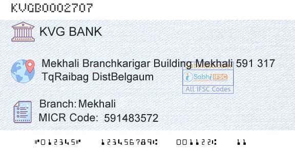 Karnataka Vikas Grameena Bank MekhaliBranch 