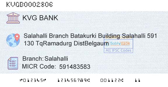 Karnataka Vikas Grameena Bank SalahalliBranch 