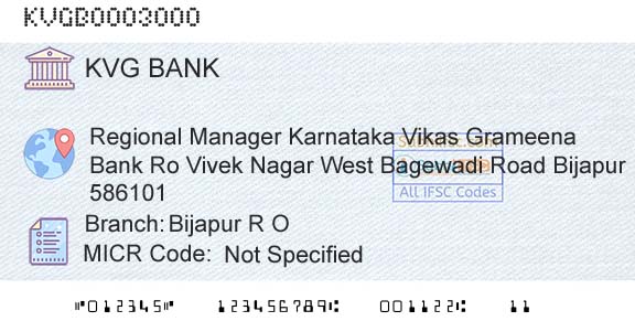 Karnataka Vikas Grameena Bank Bijapur R OBranch 