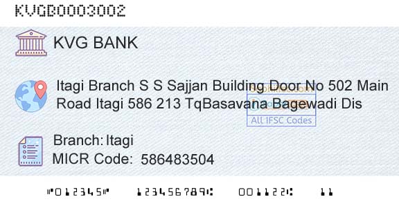Karnataka Vikas Grameena Bank ItagiBranch 