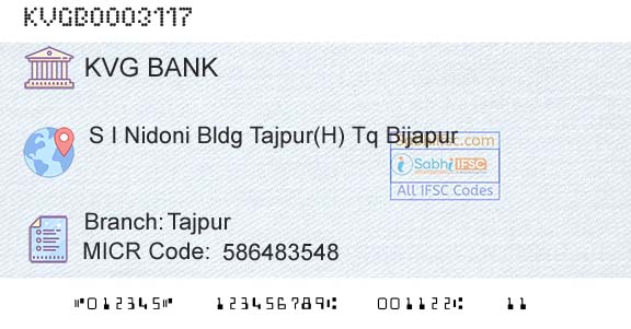 Karnataka Vikas Grameena Bank TajpurBranch 