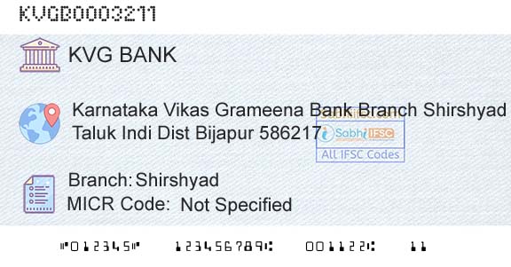 Karnataka Vikas Grameena Bank ShirshyadBranch 
