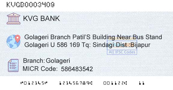 Karnataka Vikas Grameena Bank GolageriBranch 