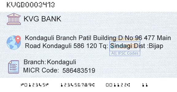 Karnataka Vikas Grameena Bank KondaguliBranch 