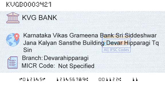 Karnataka Vikas Grameena Bank DevarahipparagiBranch 