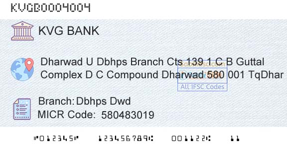 Karnataka Vikas Grameena Bank Dbhps DwdBranch 