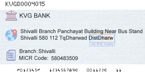 Karnataka Vikas Grameena Bank ShivalliBranch 
