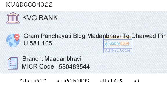 Karnataka Vikas Grameena Bank MaadanbhaviBranch 