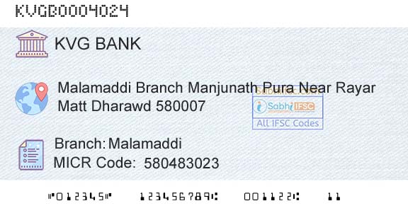 Karnataka Vikas Grameena Bank MalamaddiBranch 