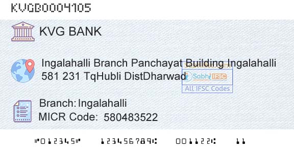 Karnataka Vikas Grameena Bank IngalahalliBranch 