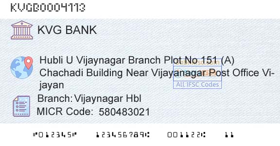 Karnataka Vikas Grameena Bank Vijaynagar HblBranch 