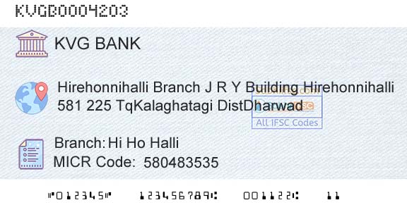 Karnataka Vikas Grameena Bank Hi Ho HalliBranch 