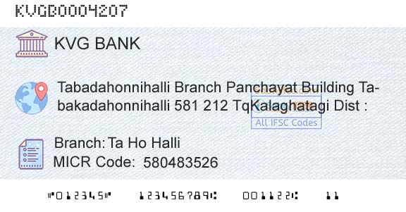 Karnataka Vikas Grameena Bank Ta Ho HalliBranch 